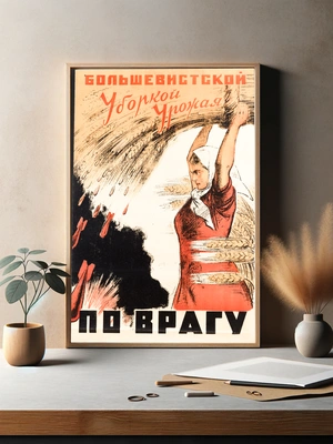Большевистская уборка урожая против врага - 3