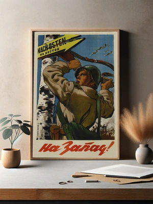 Советский солдат и авиация в небе - 3