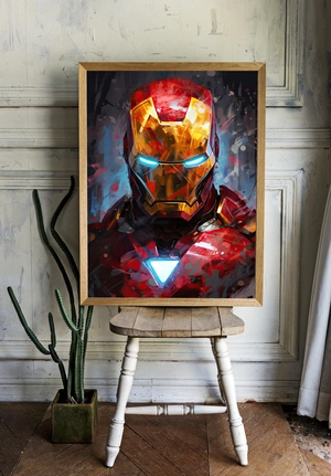 Железный человек в стиле арт живописи - 2