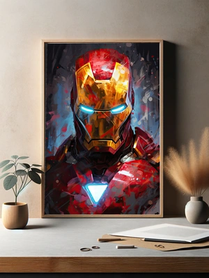 Железный человек в стиле арт живописи - 3