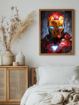 Железный человек в стиле арт живописи - 5