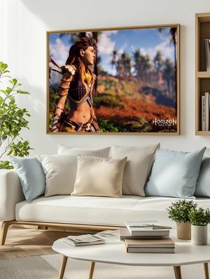 Horizon Zero Dawn — Алоy на фоне осеннего ландшафта - 3