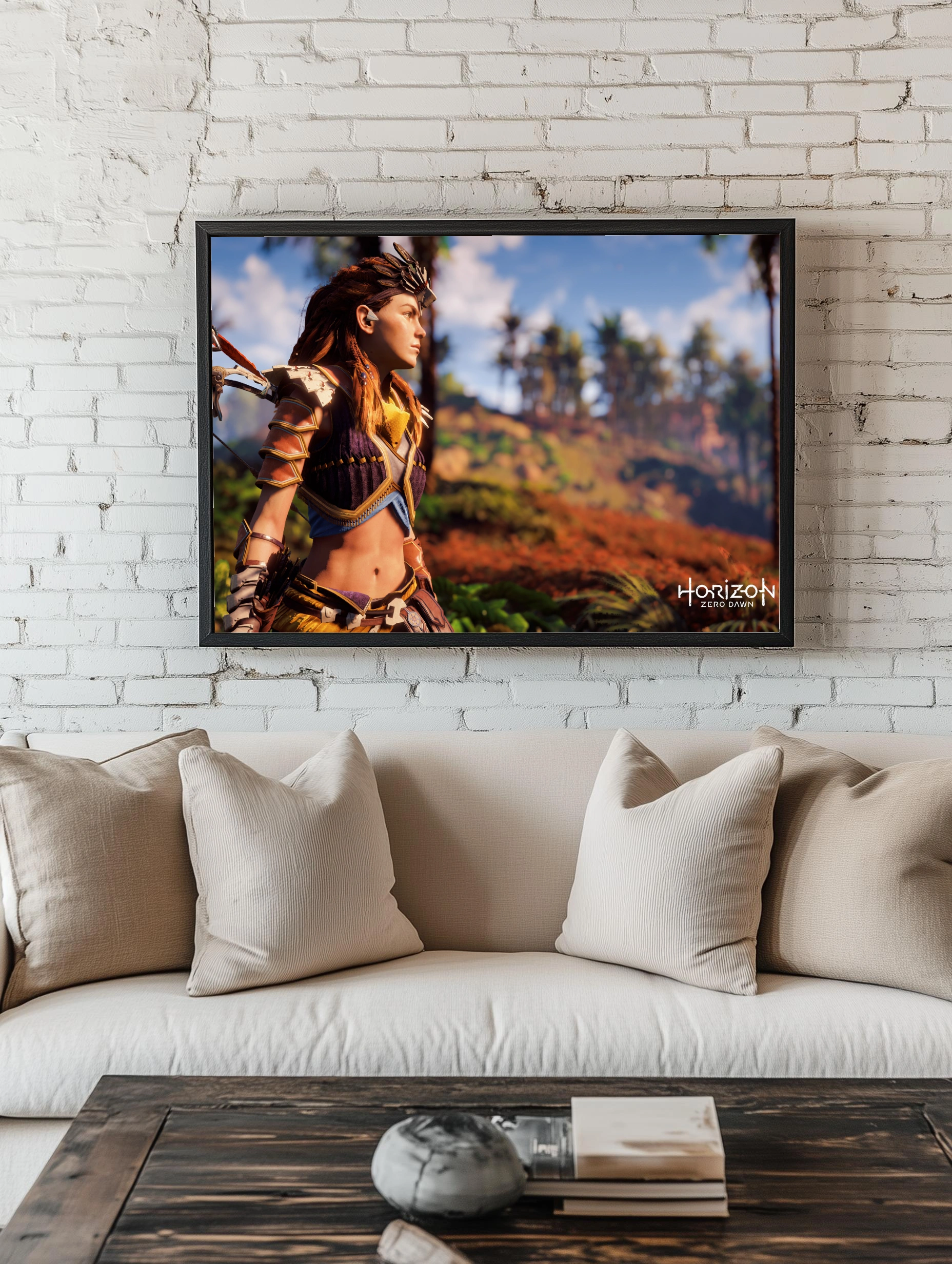 Horizon Zero Dawn — Алоy на фоне осеннего ландшафта - 2