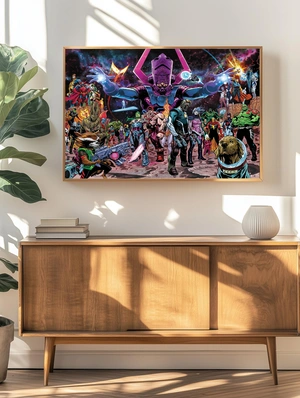 Команда Супергероев и Галактуса в космическом бою - 4