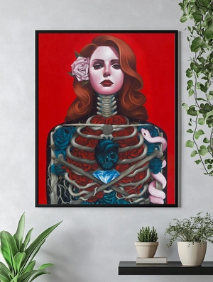 Портрет Lana Del Rey в стиле сюрреализма - 4