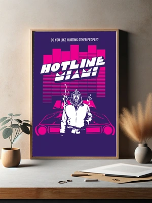 Hotline Miami — Стильный неоновый арт - 3