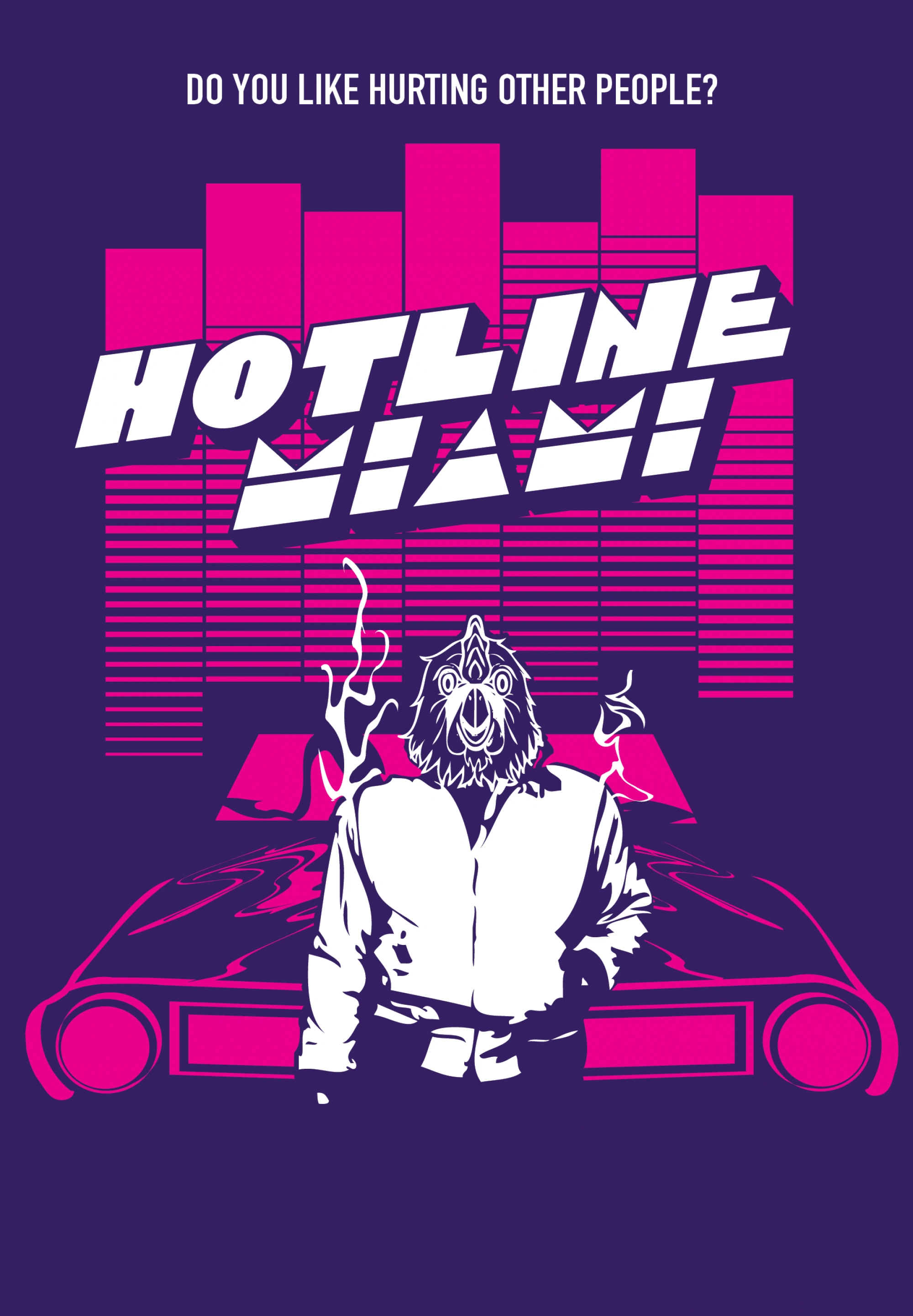 Hotline Miami — Стильный неоновый арт - 1