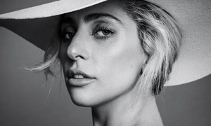 Изысканный черно-белый портрет Lady Gaga - 1