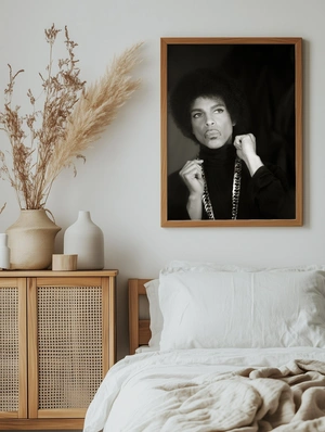 Портрет легенды музыки Prince в чёрном - 5