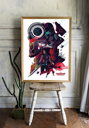 Стражи Галактики в ярком арт стиле - 2