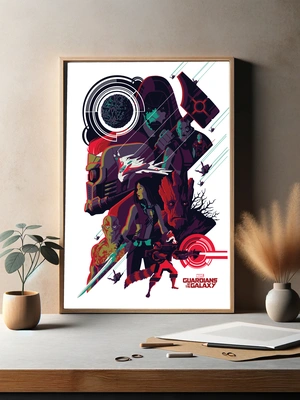 Стражи Галактики в ярком арт стиле - 3