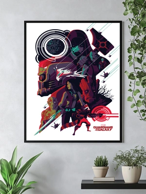 Стражи Галактики в ярком арт стиле - 4