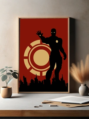 Силуэт Железного человека - 3