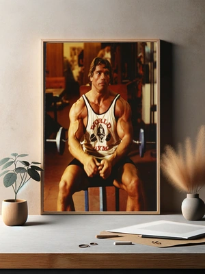 Арнольд Шварценеггер в тренажерном зале - 3