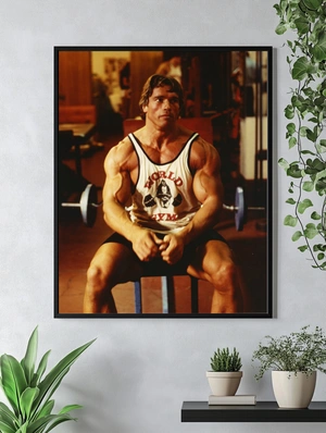 Арнольд Шварценеггер в тренажерном зале - 4