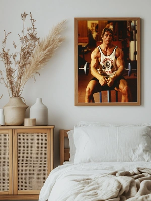 Арнольд Шварценеггер в тренажерном зале - 5