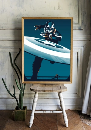 Капитан Америка в динамичном броске щита - 2