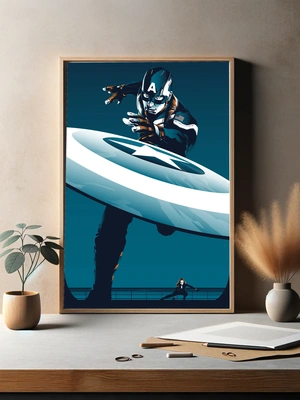 Капитан Америка в динамичном броске щита - 3