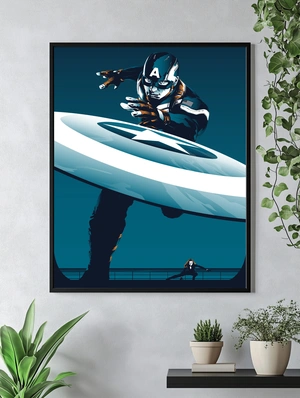 Капитан Америка в динамичном броске щита - 4