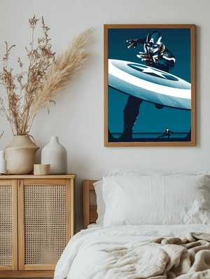 Капитан Америка в динамичном броске щита - 5