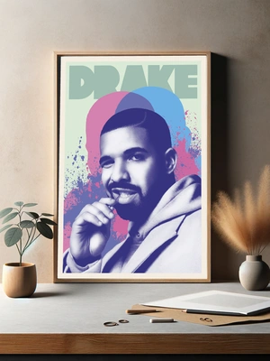 Drake цветной поп-арт - 3