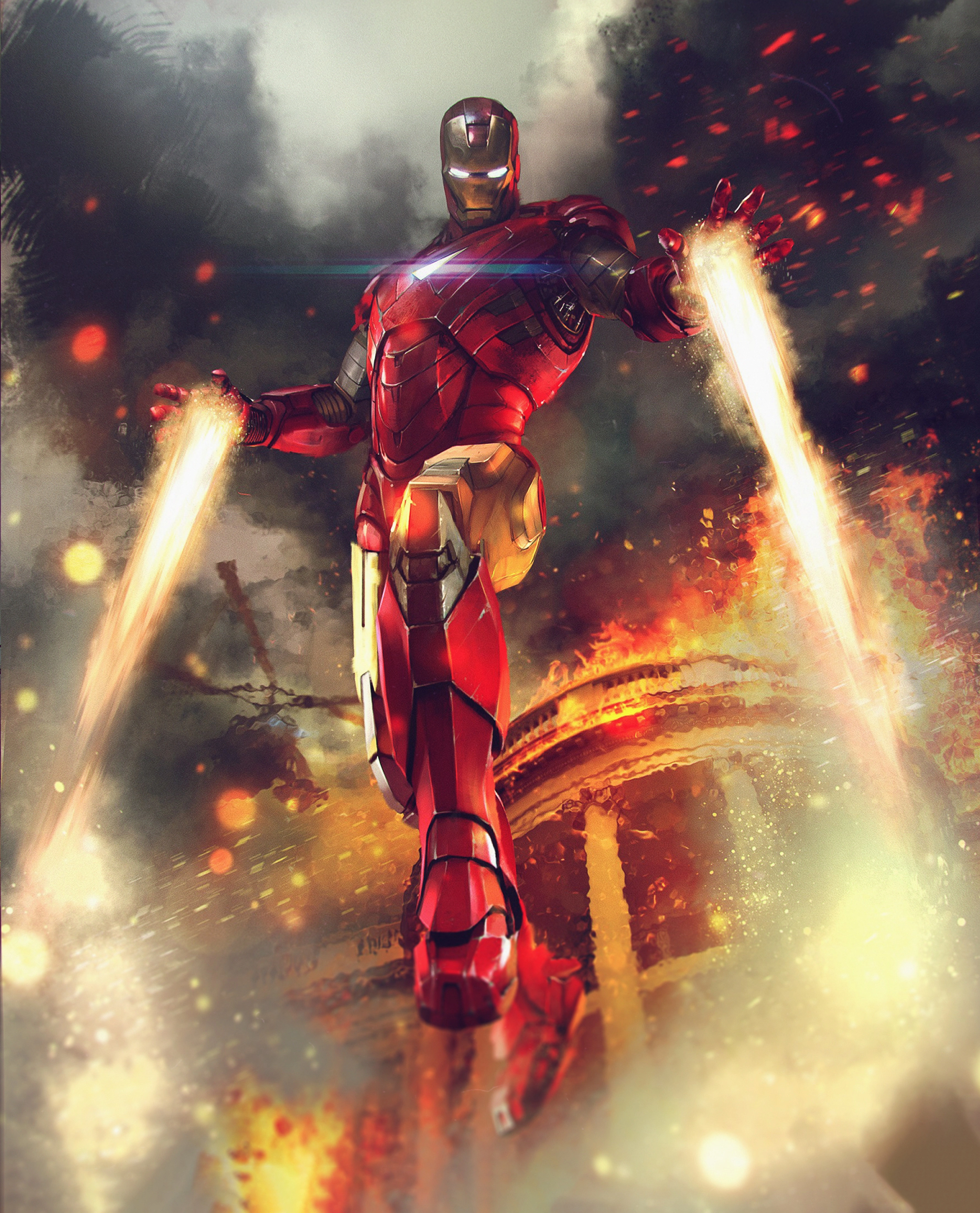 Железный Человек в огненном бою - 1