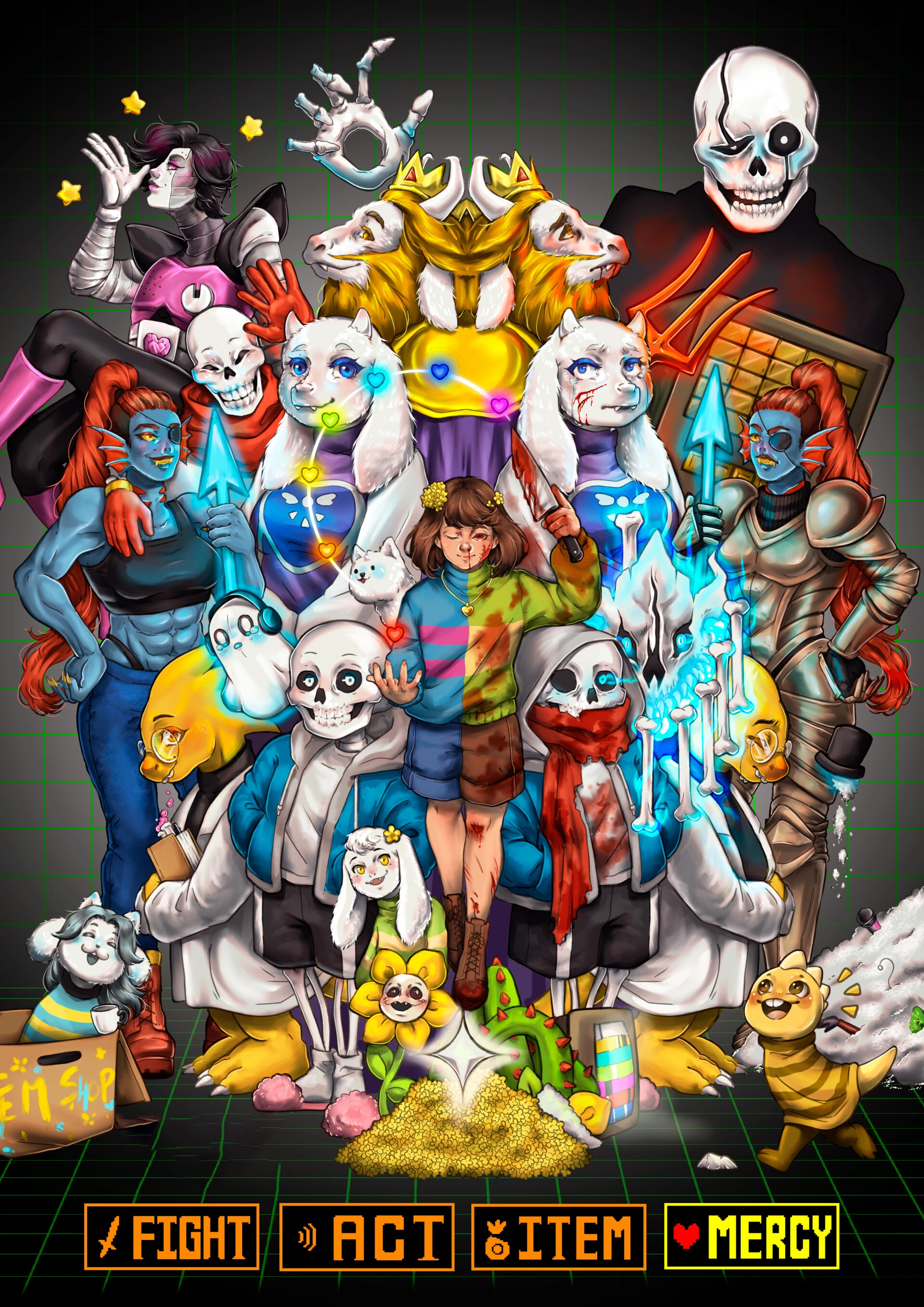 Undertale — Яркие герои - 1