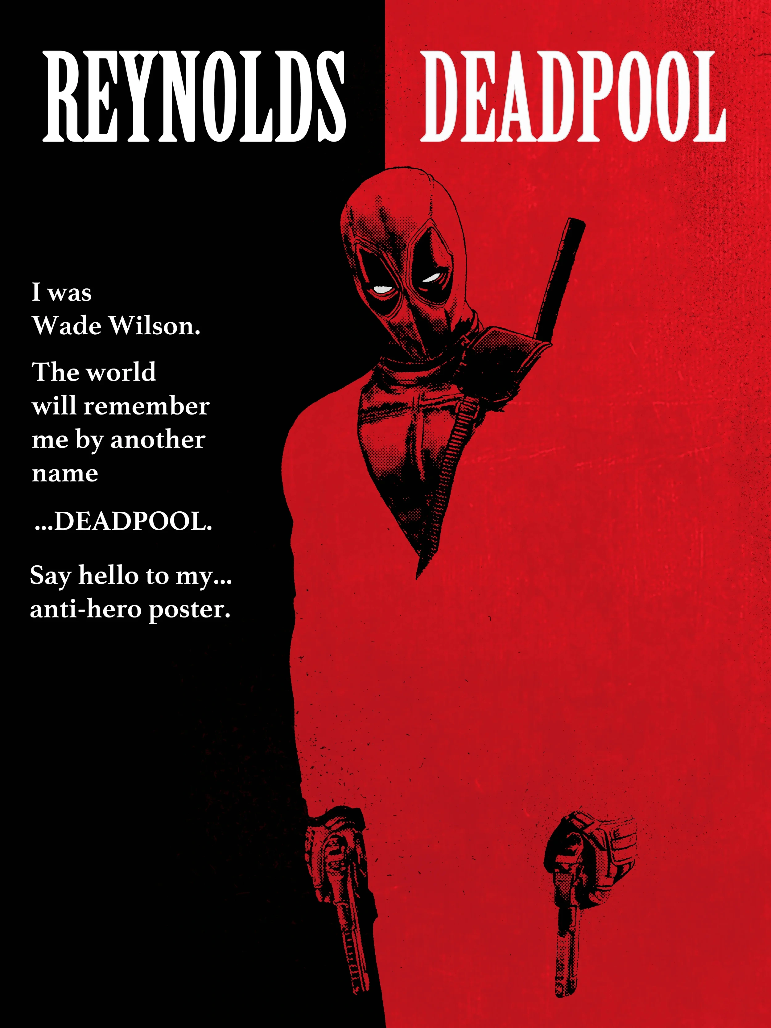 Deadpool в красно-чёрных тонах - 1