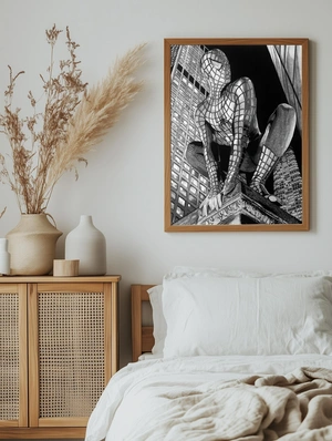 Человек паук в чёрно-белом стиле - 5