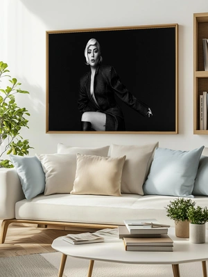 Lady Gaga — Чёрно-белая эстетика - 3