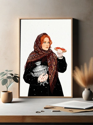 Русская зима и самовар в руках - 3