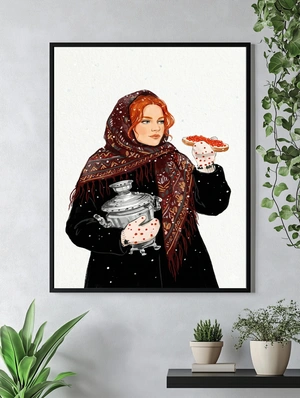 Русская зима и самовар в руках - 4