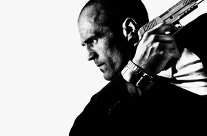 Джейсон Стэтхэм в чёрно-белом стиле - 1