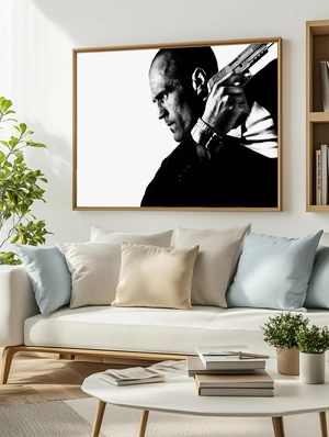 Джейсон Стэтхэм в чёрно-белом стиле - 3