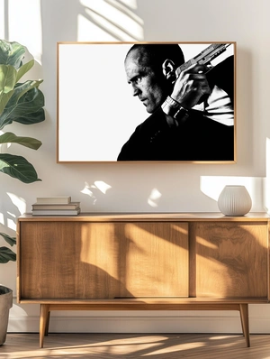 Джейсон Стэтхэм в чёрно-белом стиле - 4