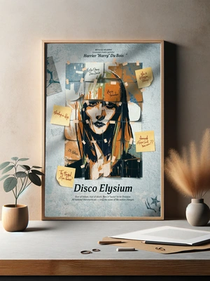 Disco Elysium — Абстрактный портрет в стиле коллажа - 3