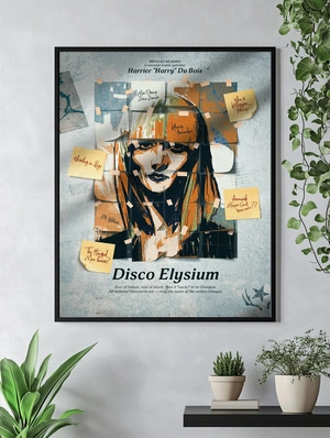 Disco Elysium — Абстрактный портрет в стиле коллажа - 4
