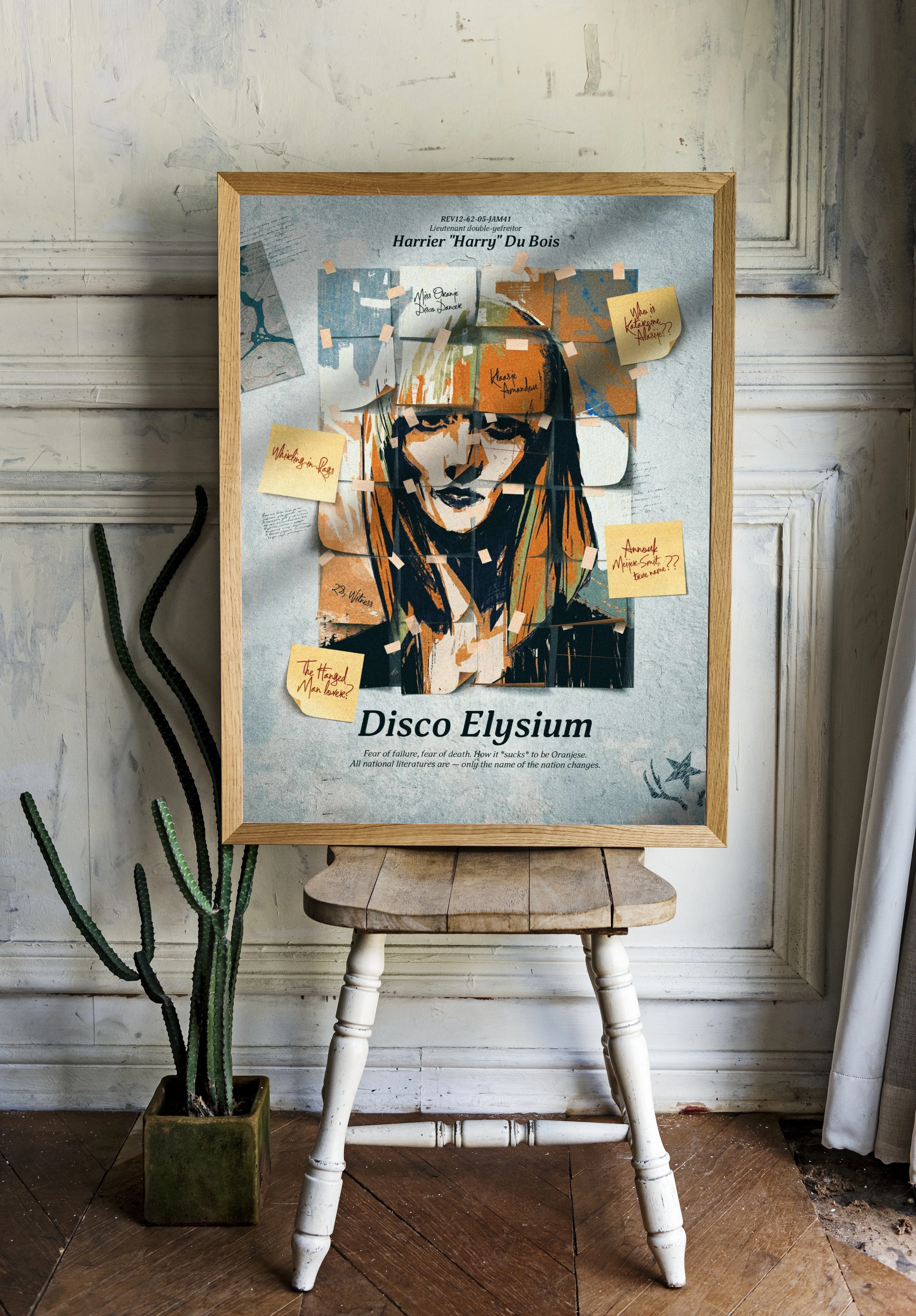 Disco Elysium — Абстрактный портрет в стиле коллажа - 2