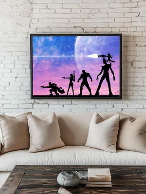 Стражи Галактики на фоне космоса - 2