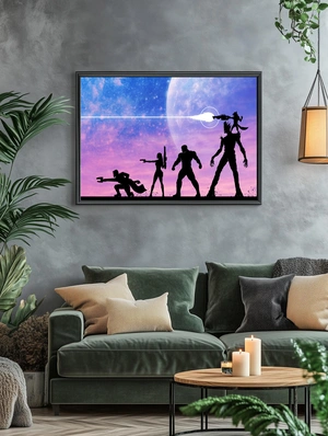 Стражи Галактики на фоне космоса - 5