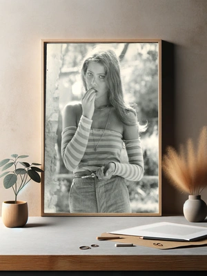 Орнелла Мути в полосатой кофте - 3