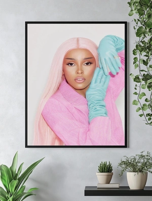 Doja Cat — Нежный розовый и бирюзовый акцент - 4