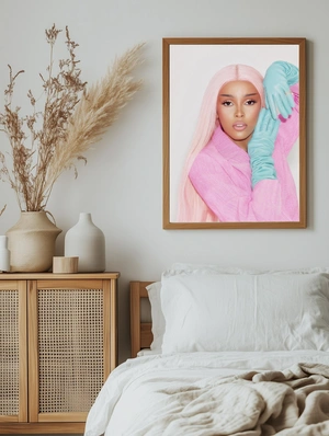 Doja Cat — Нежный розовый и бирюзовый акцент - 5