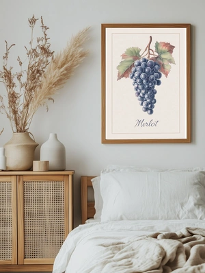 Натюрморт с виноградом Merlot - 5