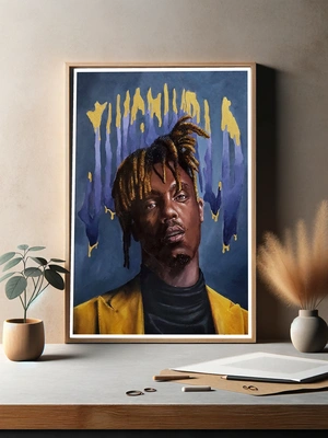Портрет Juice WRLD в стиле современного искусства - 3