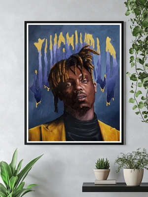 Портрет Juice WRLD в стиле современного искусства - 4