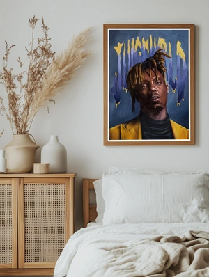 Портрет Juice WRLD в стиле современного искусства - 5