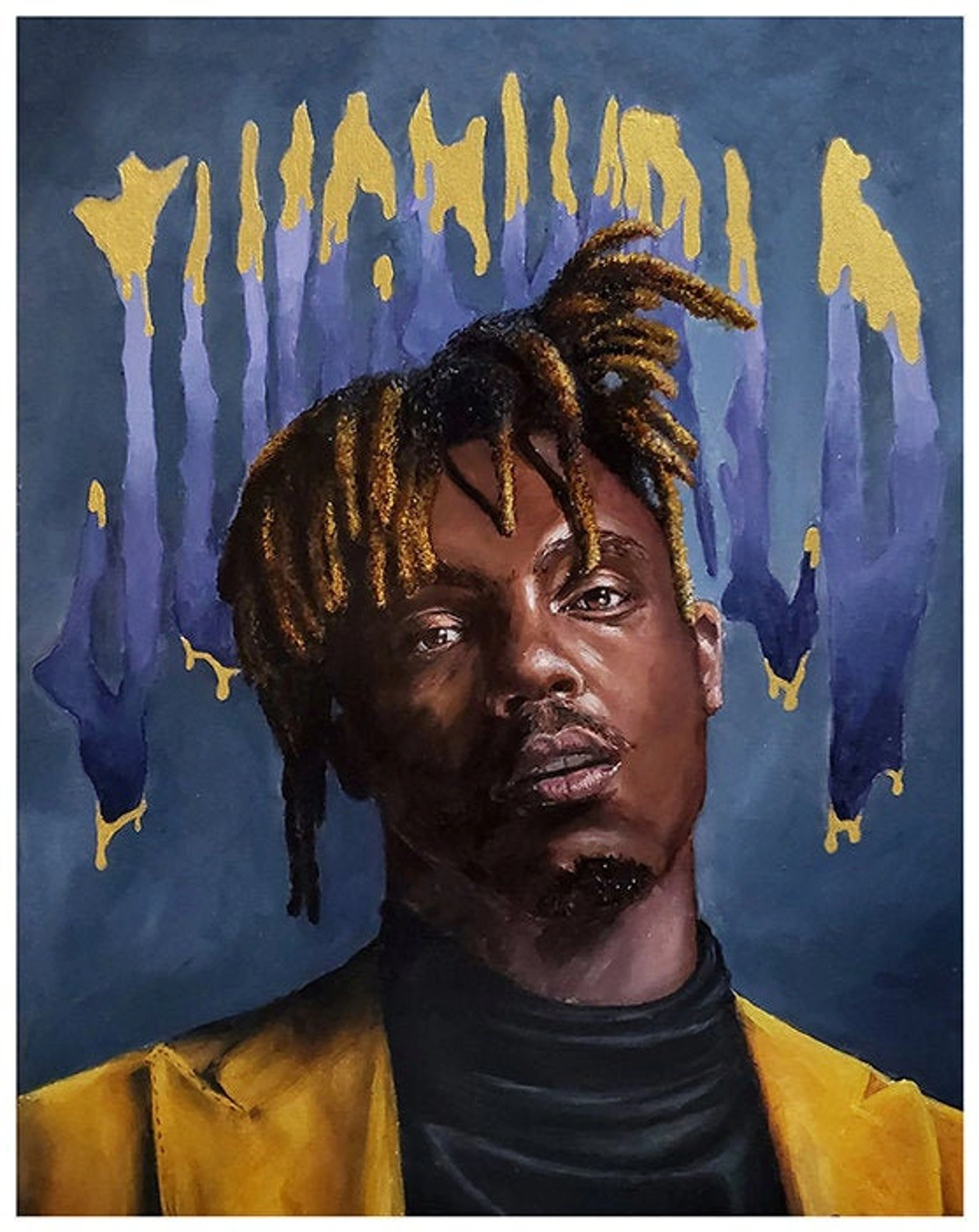 Портрет Juice WRLD в стиле современного искусства - 1