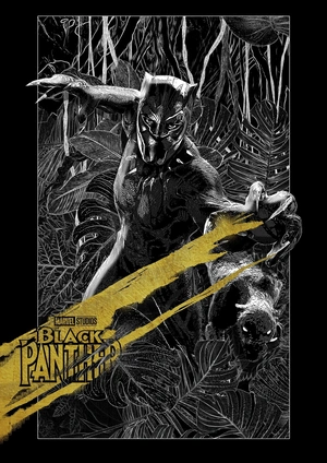 Black Panther на фоне джунглей - 1