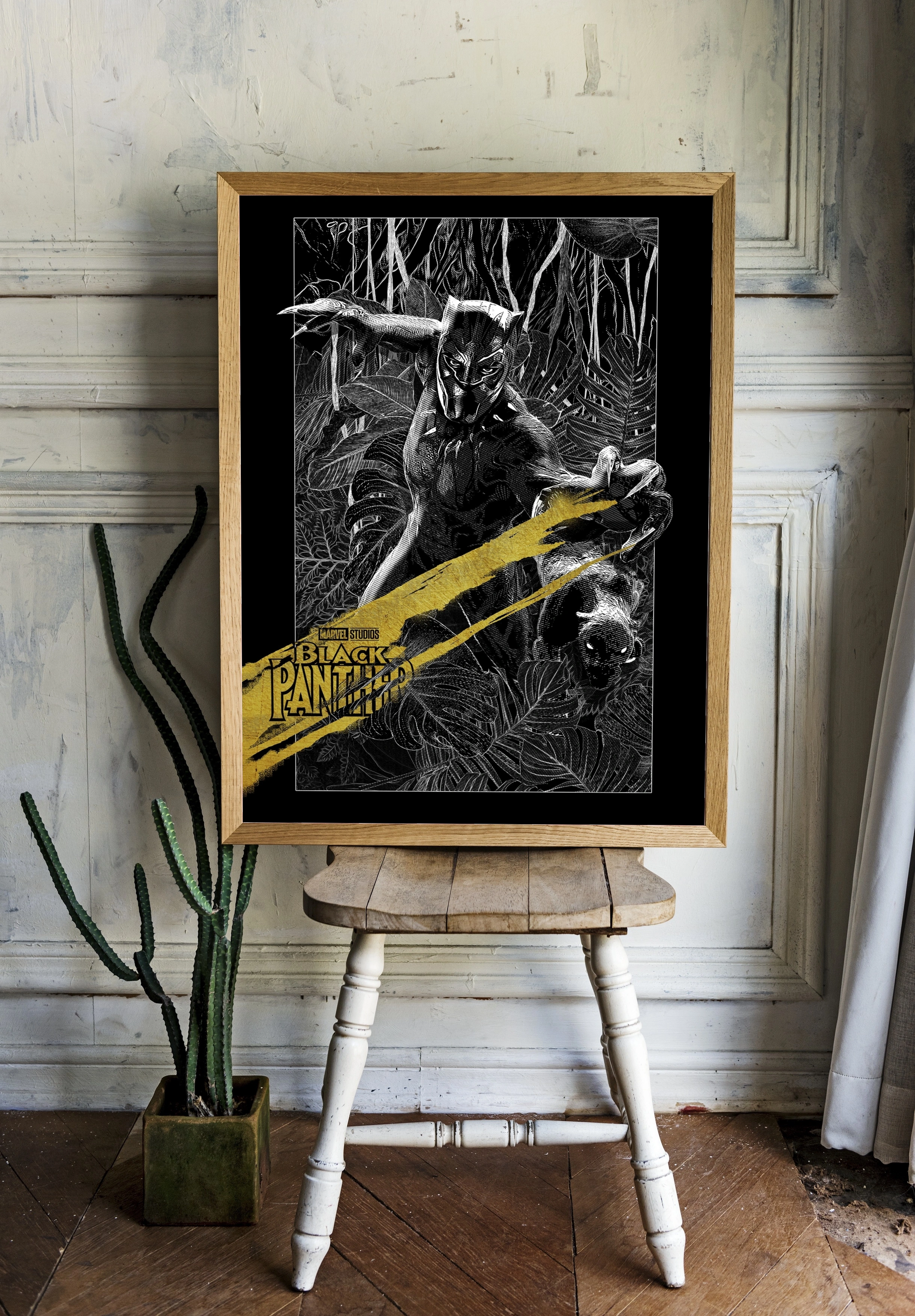 Black Panther на фоне джунглей - 2